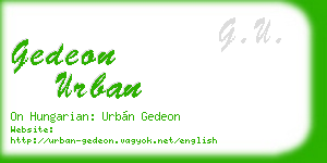gedeon urban business card