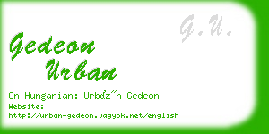 gedeon urban business card